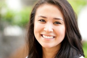 woman smiling white teeth