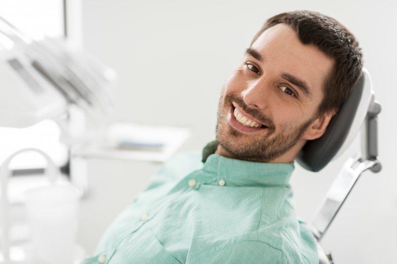 Smiling patient